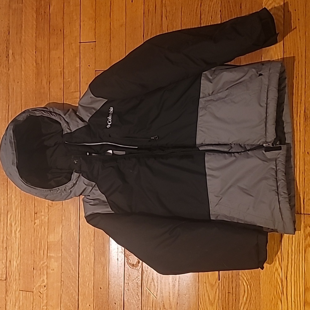 Kids grey and black Columia winter jacket